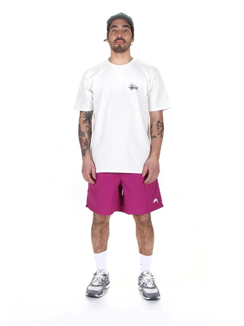 Stussy Men's Magenta Athletic Shorts